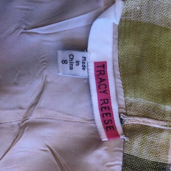 Tracey Reese Linen Plaid Dress with crinoline - Picture 4 of 4